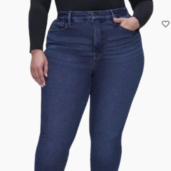 NEW Good American Good Legs LONG Inseam Jeans Skinny Dark Wash Plus Size 30 - Picture 7 of 16